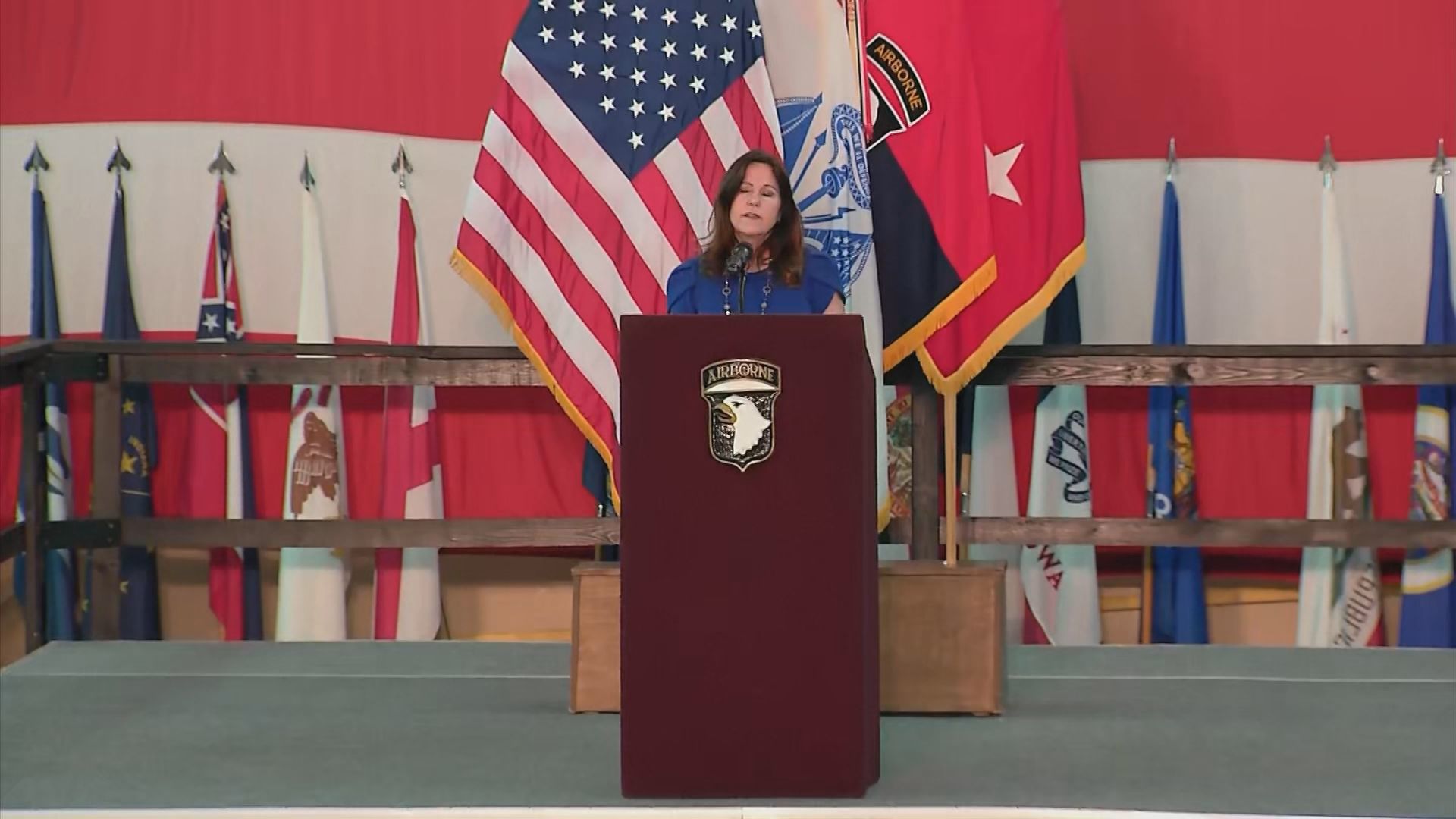 Second Lady Karen Pence at Ft. Campbell